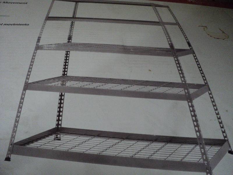 lot 148 image: Husky 48x24x78 5 shelf heavy duty s...