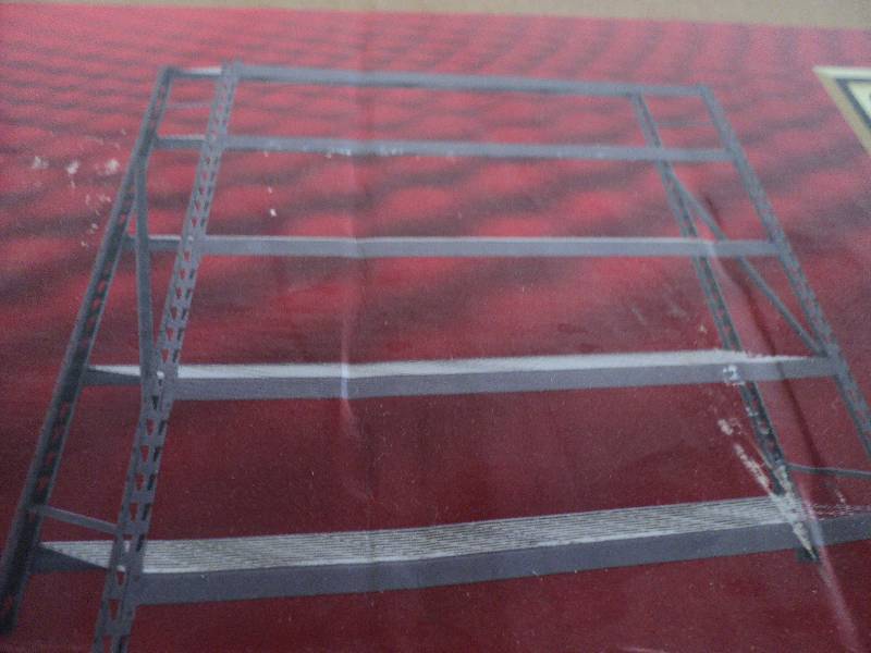 lot 151 image: Husky 90x24x90 5 shelf heavy duty w...