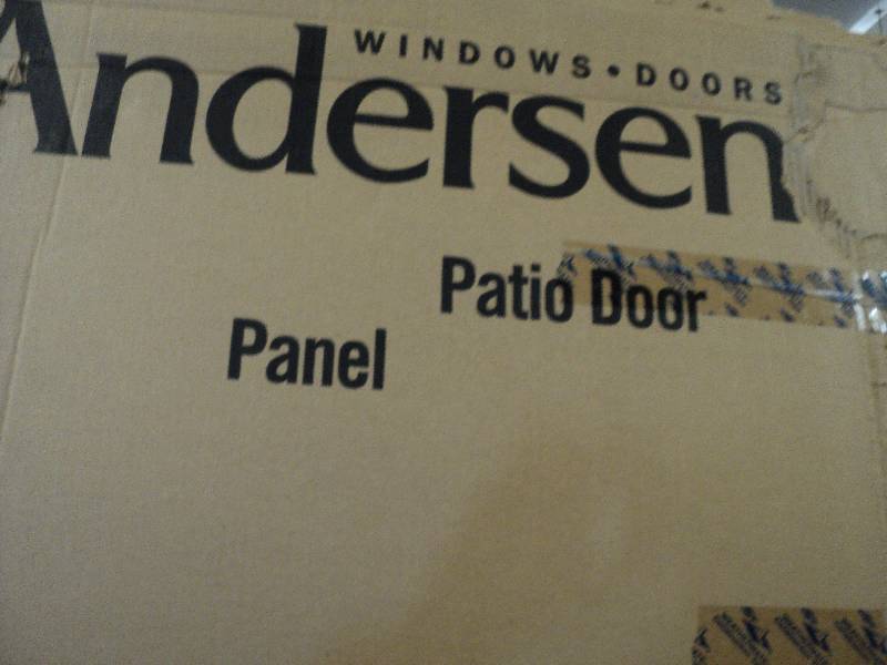 lot 156 image: Anderson patio door panel...