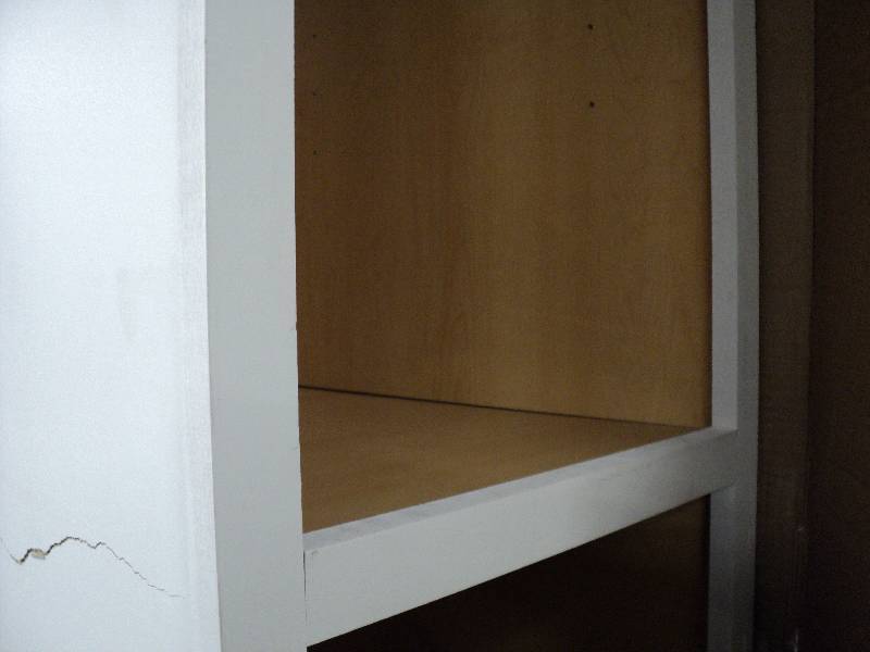 lot 157 image: open cabinet - 7 12 ft tall - dama...