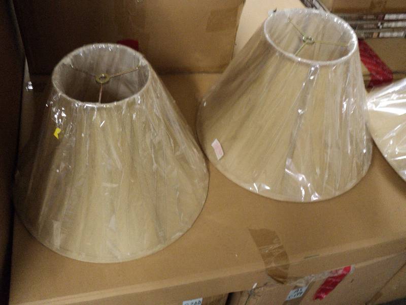lot 207 image: 3 10 lamp shades...