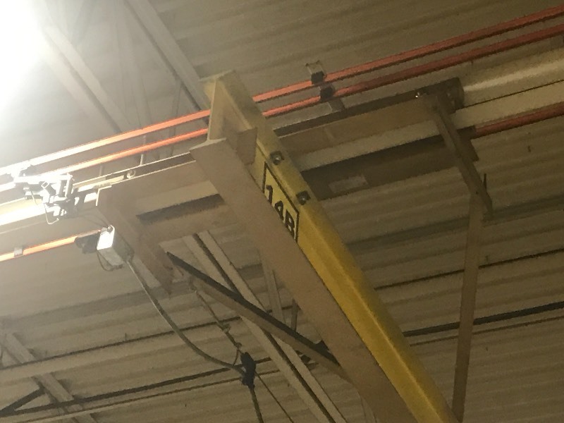 lot 10 image: UPDATED DESCRIPTION--Industrial Overhead Trolley CraneHoist