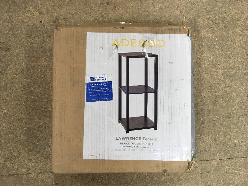Adesso Lawrence Black Storage Cabinet in good condition