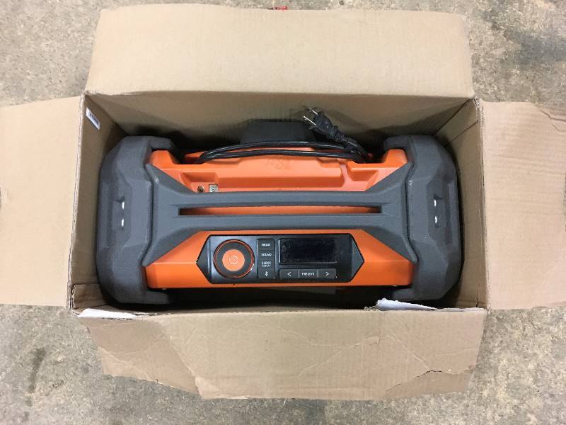 RIDGID  18-Volt GEN5X Jobsite Radio with Bluetooth Wireless Technology MISSING ATENNA