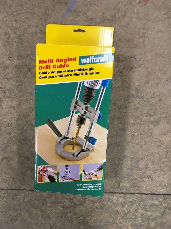 Wolfcraft Portable Multi-Angle Drill Guide with Drill Chuck in great condition