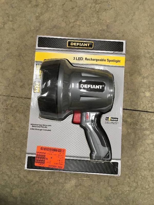 Defiant 450-Lumen Rechargeable LED Spotlight
