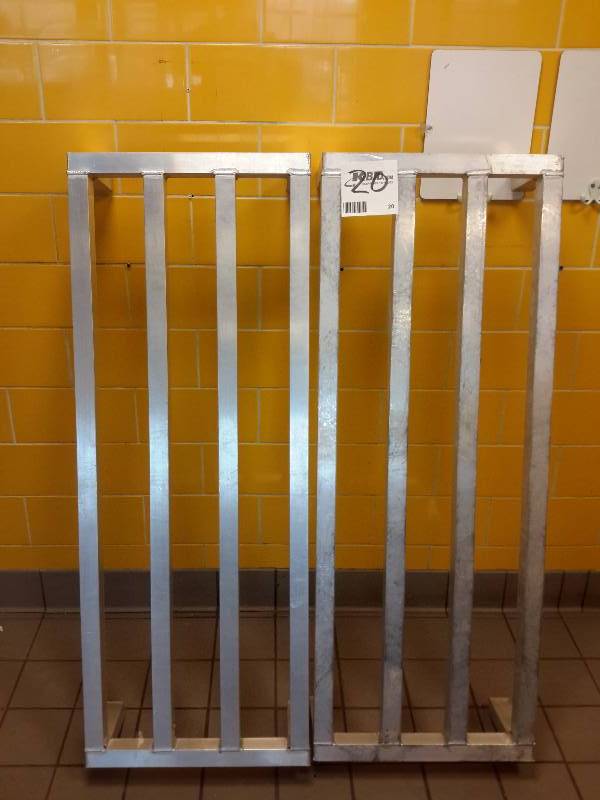 lot 20 image: 2 Aluminum Dunnage Racks.  48 in x 18in x 8 in