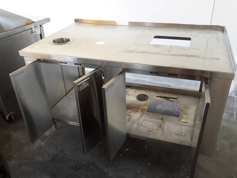 lot 83 image: Stainless Steel Service table