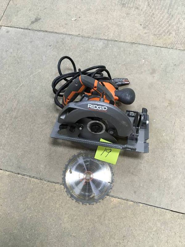 Ridgid 7-14 in. Heavy Duty Circular Saw open box in good working condition