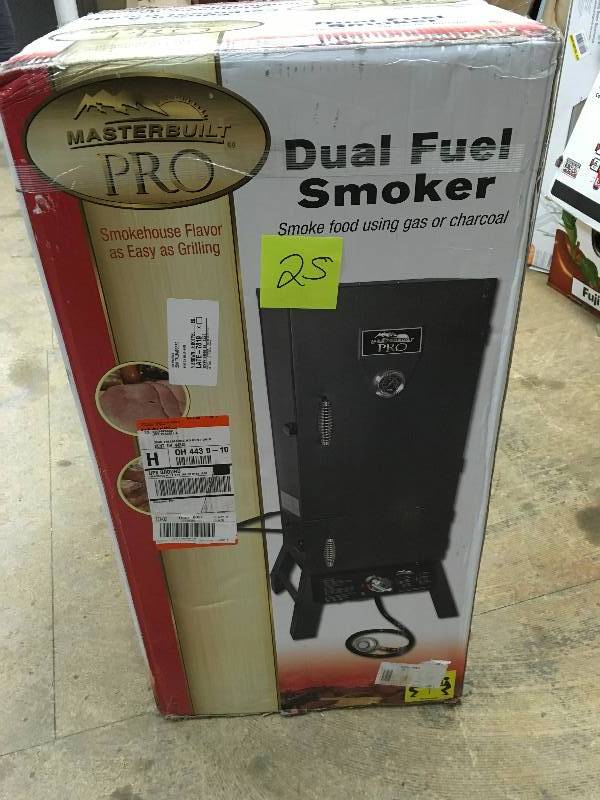 Masterbuilt Pro Charcoal and Propane Dual Fuel Smoker open box not used