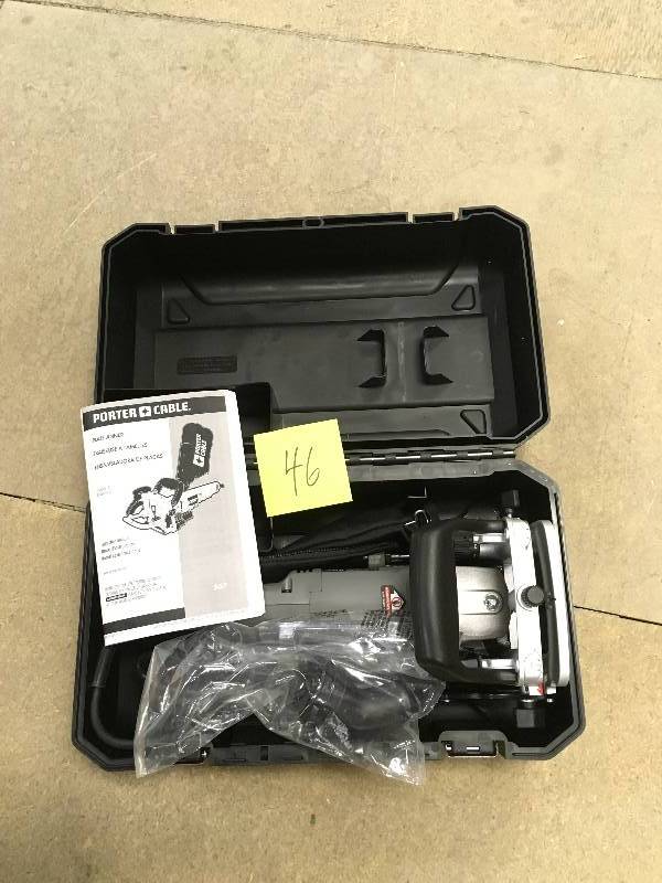 Porter-Cable 7 Amp 3-38 in. Deluxe Plate Joiner open box not used