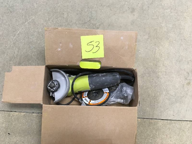 Ryobi 5.5 -Amp. 4-12 in Angle Grinder  open box in good working condition