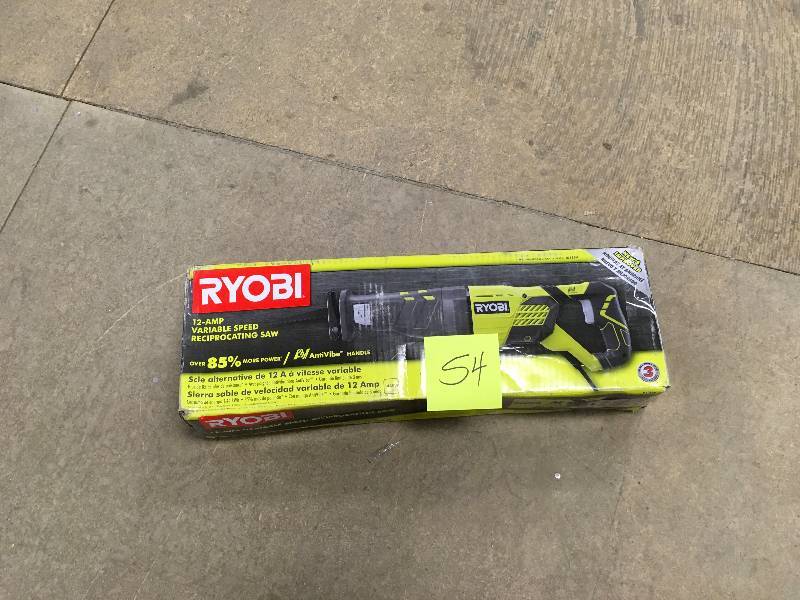 Ryobi 12-Amp Reciprocating Saw  open box in good working condition