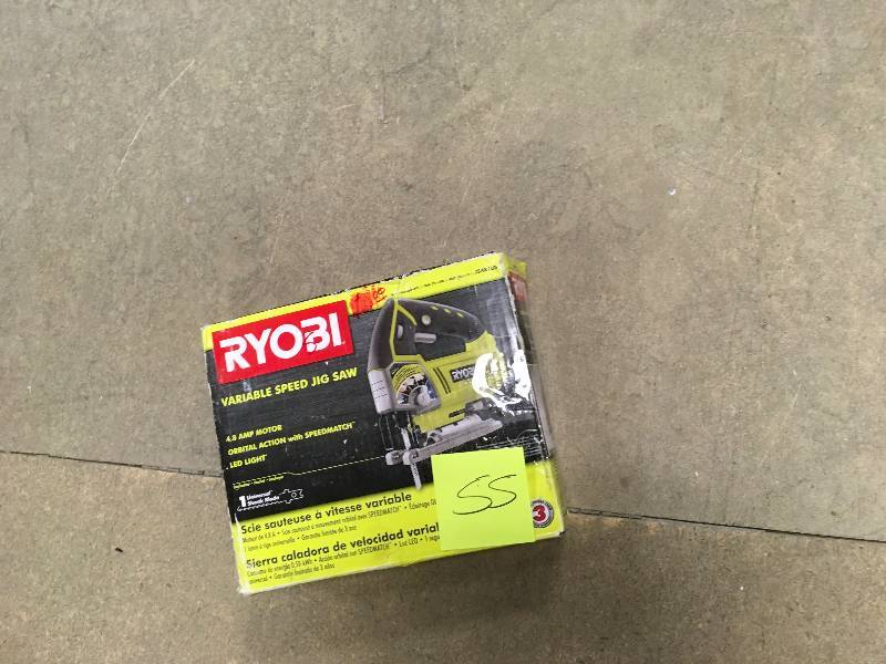 Ryobi 4.8-amp Variable Speed Orbital Jig Saw  open box in good working condition