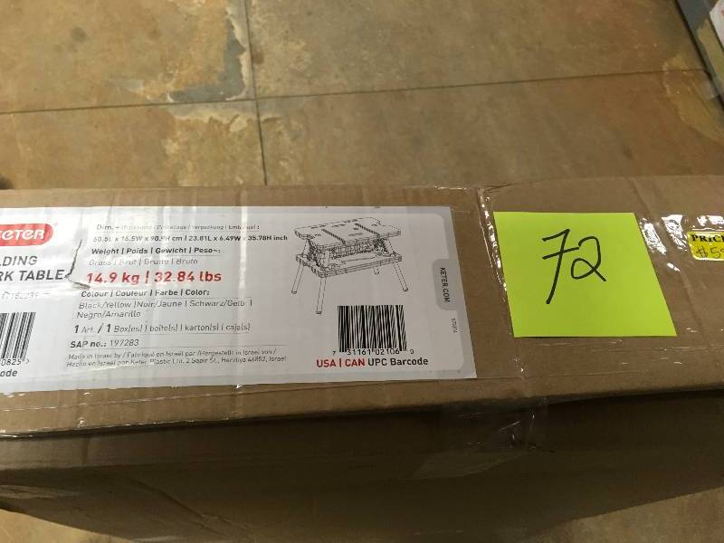 Keter 17182239 Folding Work Table not used