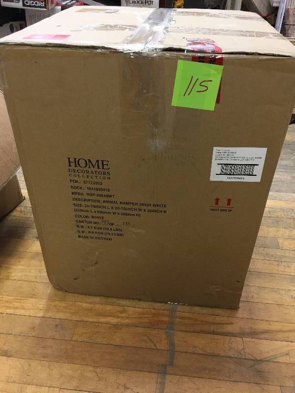 Home Decorators Collection Animal Hamper 28x21 White new