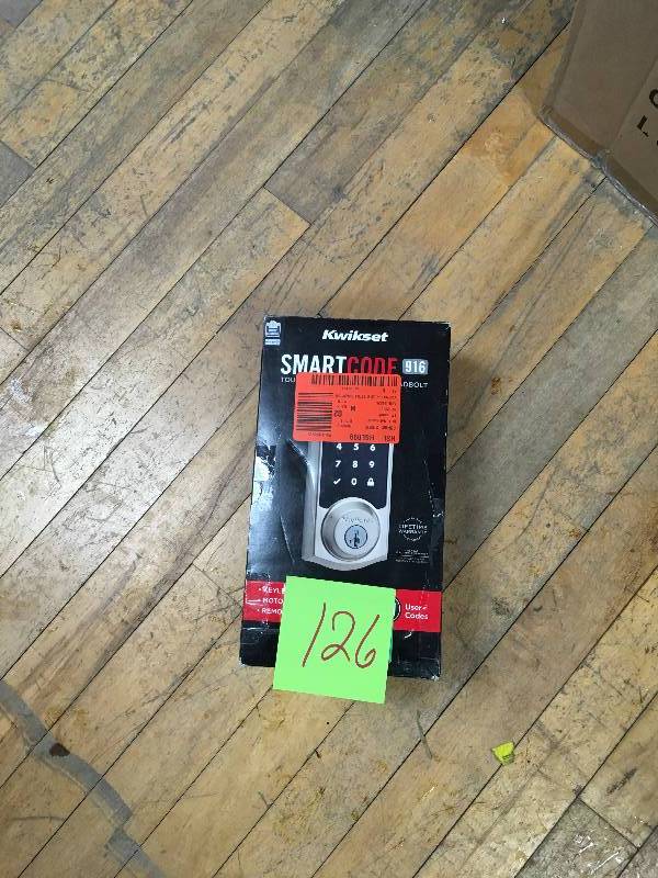 Kwikset SmartCode 916 Z -Wave Touchscreen Deadbolt with Home Connect, Satin Nickel
