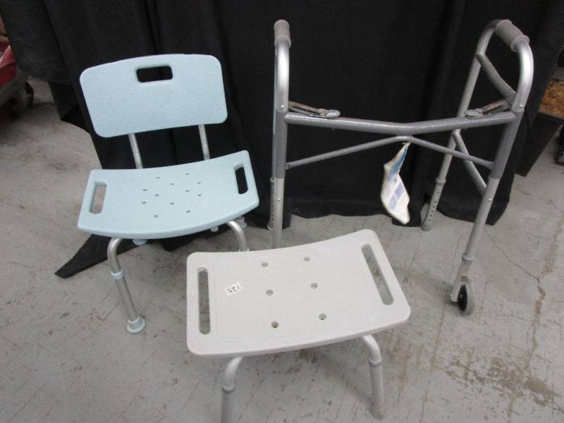 lot 38 image: Foldable Walker and Handicap Items