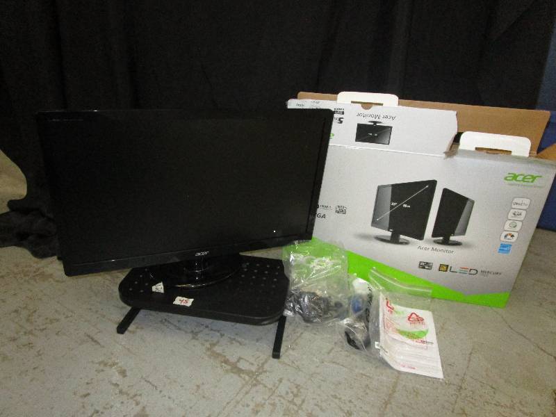 lot 45 image: Still in Box and Wrapping ACER monitor 23 and Stand