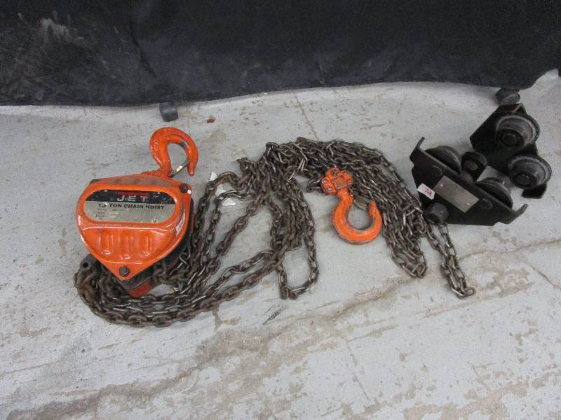lot 72 image: JET 1.5 Ton Hoist