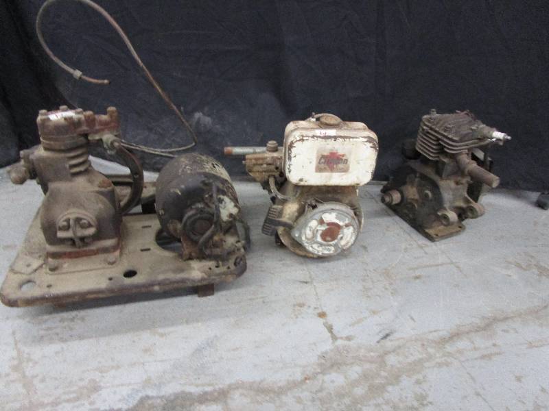 lot 74 image: Maytag Kick Star Motor and 2 other Motors not tested