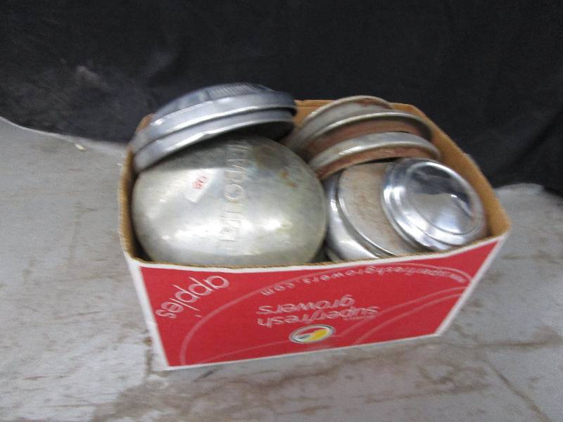 lot 80 image: Box full of Hubcaps