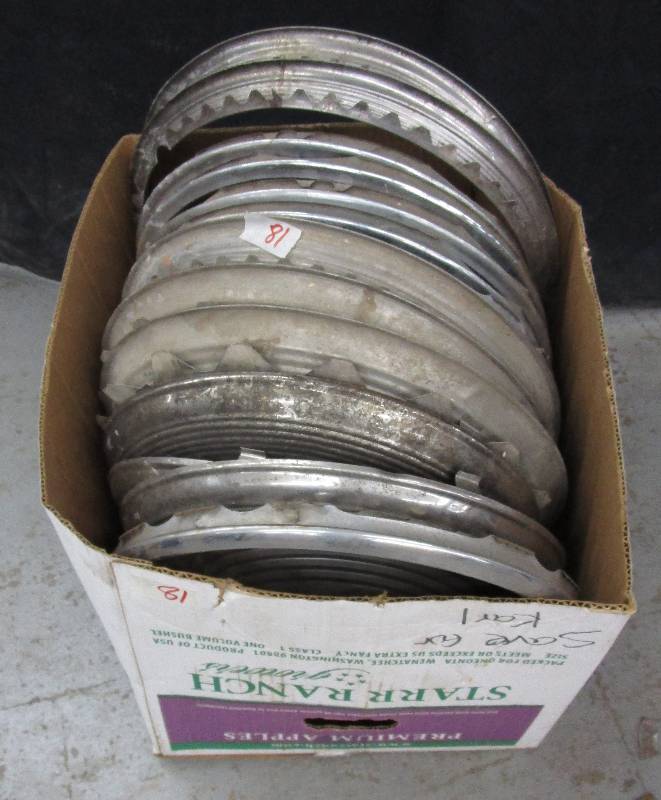 lot 81 image: Box full Hubcaps and Rims