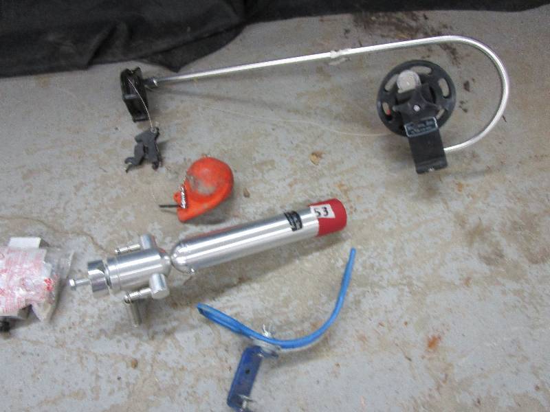 lot 119 image: Down Rigger, Boat Seat Base & Fish Pole Holder