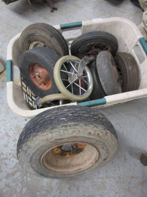 lot 133 image: Basket Full of Assorted Tires