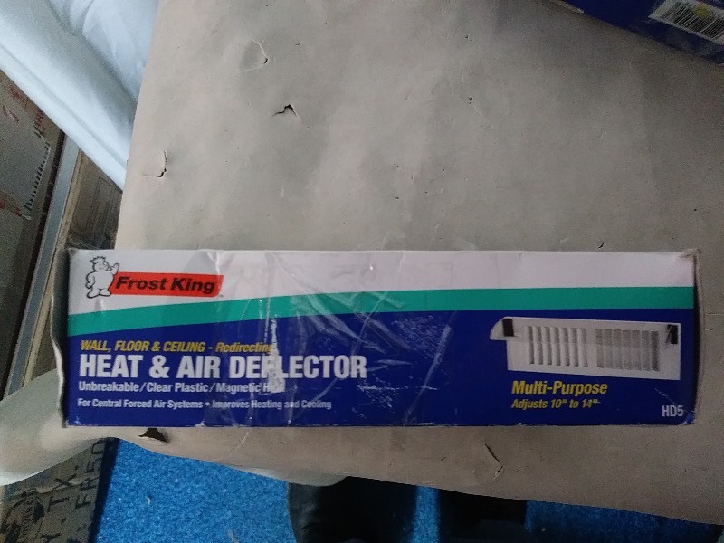 Frost king floor heat and air deflector HD7 & floor wall and ceiling heat and air deflector HD5