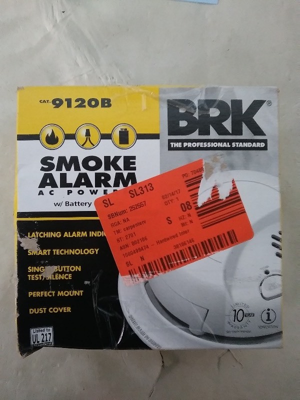 BRK the professional standard smoke alarm 9120B