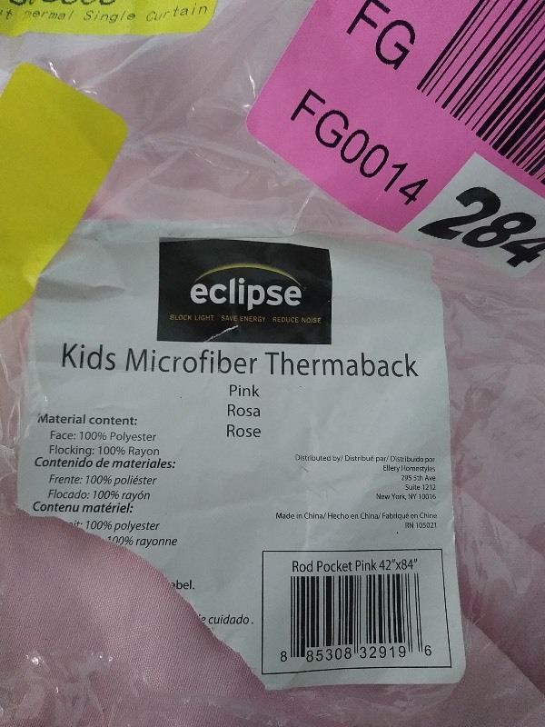Eclipse kids single blackout thermal curtain