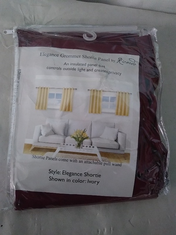 Elegance grommet Shortie panel by Ricardo