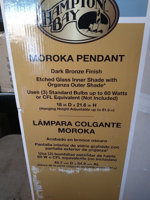 Hampton Bay moroka pendant 1000 07 397