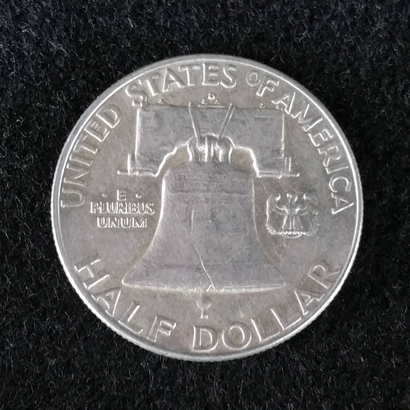 1963 D Franklin Silver Half Dollar
