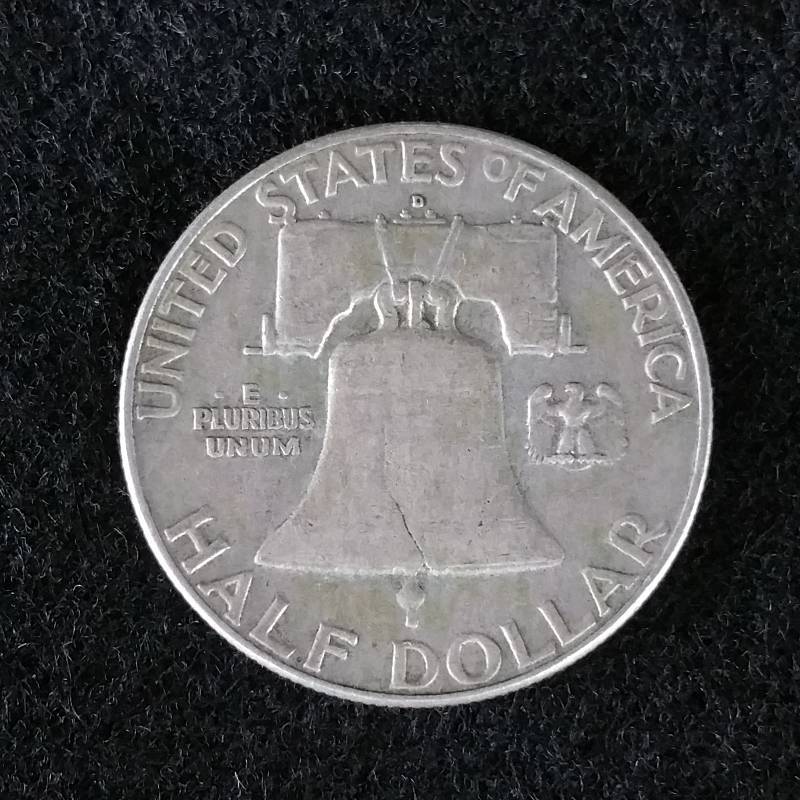 1963 D Franklin Silver Half Dollar