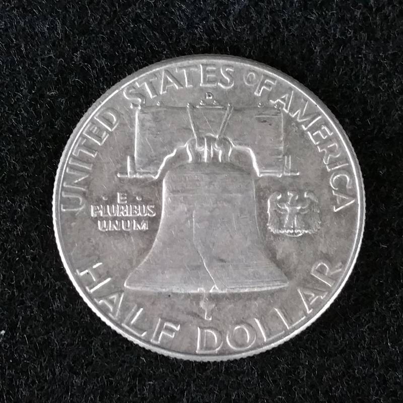 1963 D Franklin Silver Half Dollar