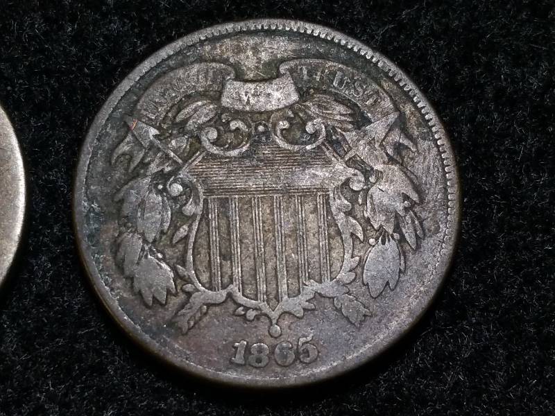 1864 & 1865 Two Cent Pieces