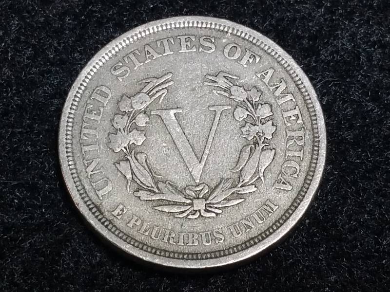 1883 No Cents Liberty V Nickel