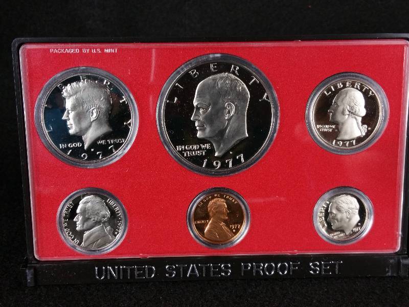 (5) 1977 US Proof Sets