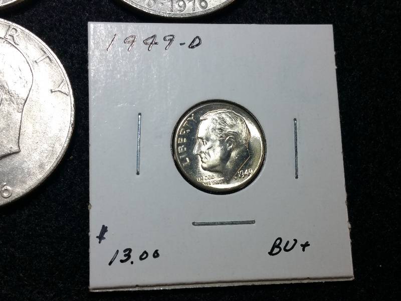 Bi-Cenntential Eisenhower Dollars  BU Mercury Dime