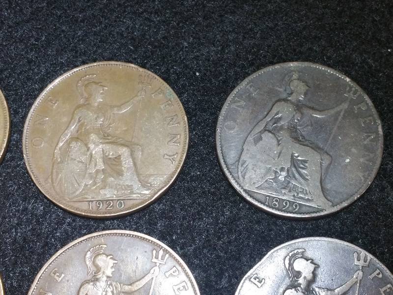 20 Brittish Large Cents - 1800s through 1960s