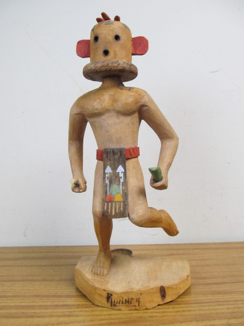 lot 24 image: Carved Wood Native American Sculpture