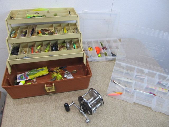 lot 69 image: Tackle Boxes wTackle & Reel