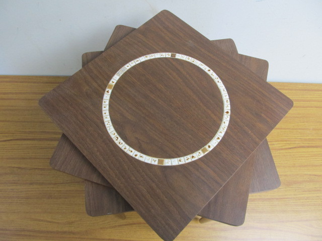 lot 80 image: Set of 3 Mid Century Nesting Tables