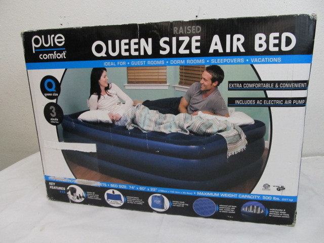 lot 9 image: NEW Pure Comfort Queen Size Air Bed