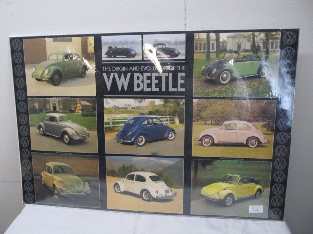 lot 32 image: Volkswagen Beetle Poster