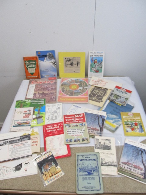lot 48 image: Lot of Assorted Vintage Paper Ephemera Travel Brochures & Maps etc.