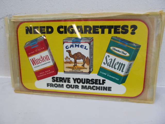lot 74 image: Cigarettes Window Decal
