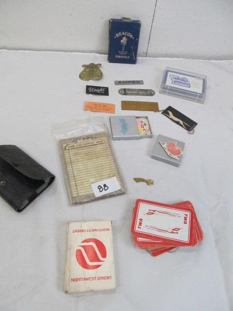 lot 88 image: Lot of Misc Vintage Paper Ephemera -Playing Cards, etc